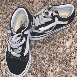 Black and white vans